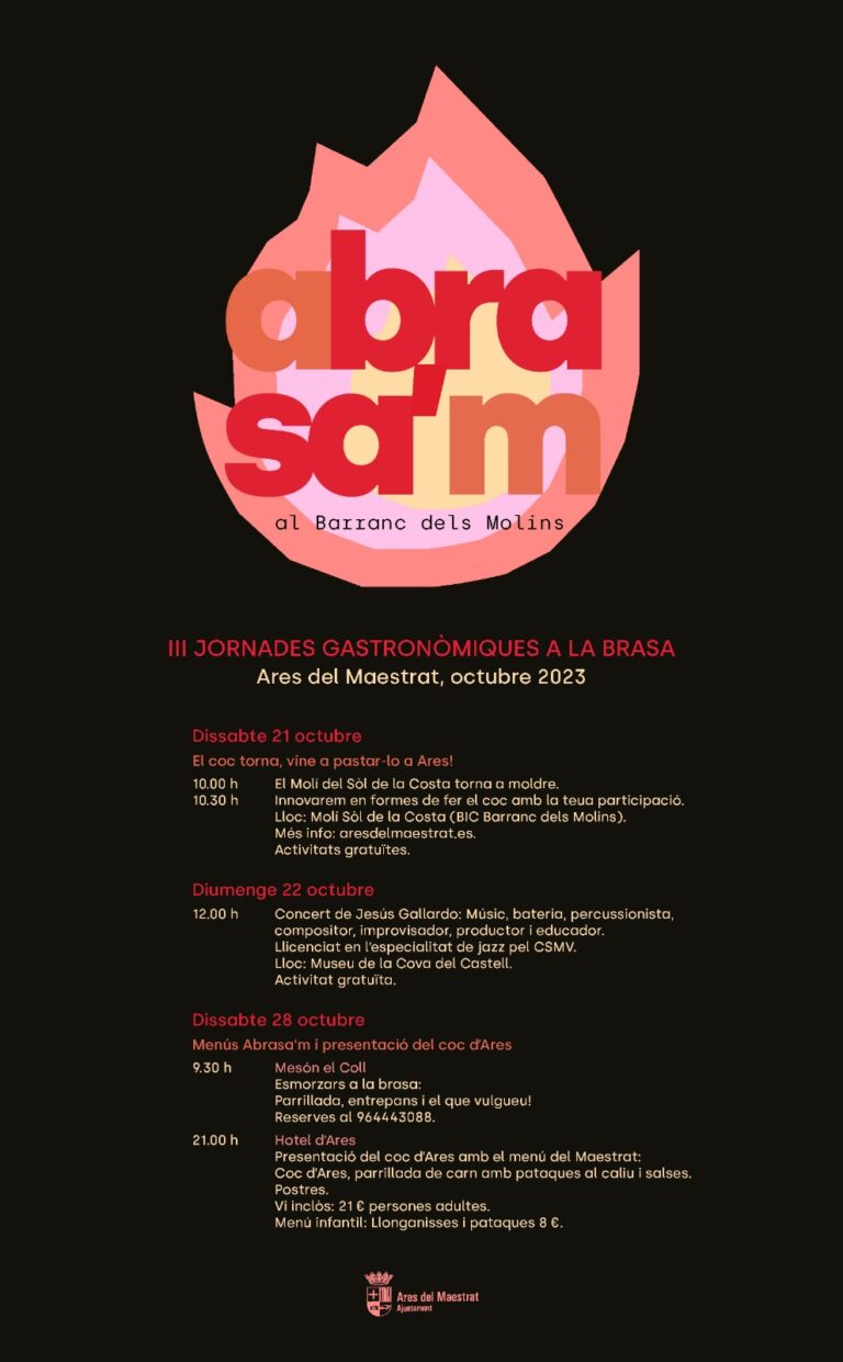 La III edición de las Jornadas Gastronómicas 'Abrasa'm' llega a Ares