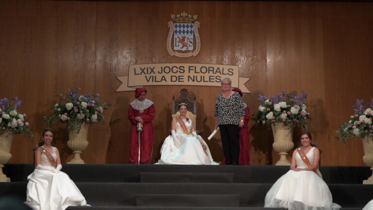 Berna Blanch i Marisol Gonzàlez guanyadors de la ‘Flor Natural’ i el premi ‘Anna Rebeca’ dels Jocs Florals Vila de Nules