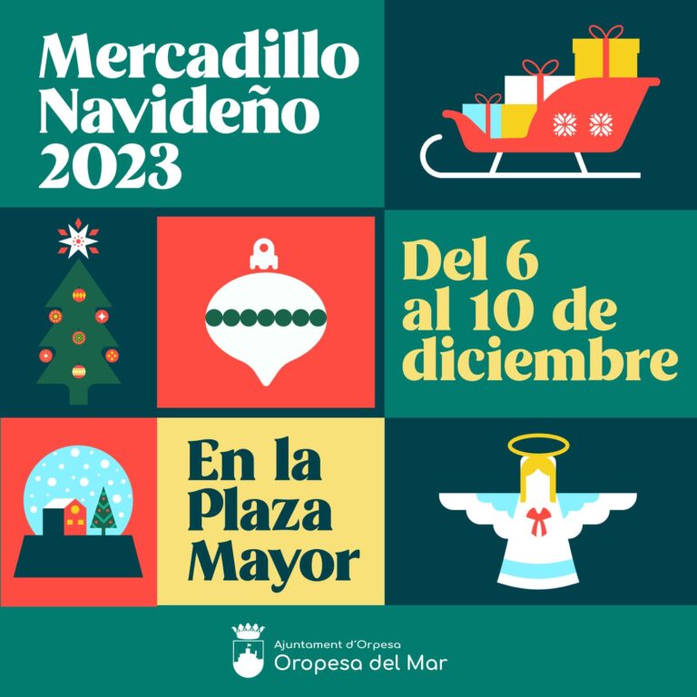 Oropesa del Mar contará con su tradicional Mercadillo Navideño del 6 al 10 de diciembre