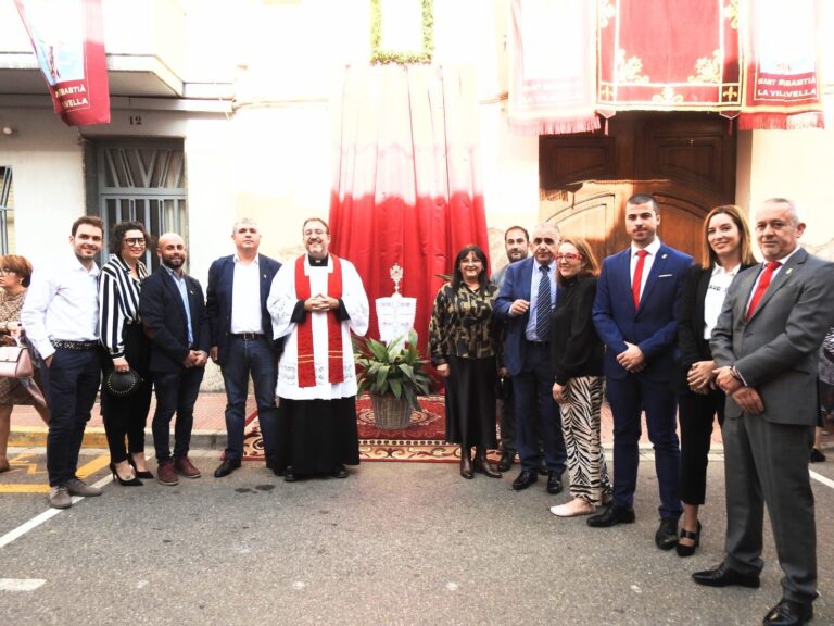 La Vilavella participa masivamente en la conmemoración de los 160 años de la llegada de la reliquia de Sant Sebastiá