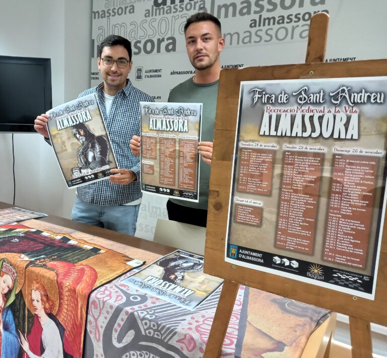 Almassora recrea la época medieval en una completa Fira de Sant Andreu