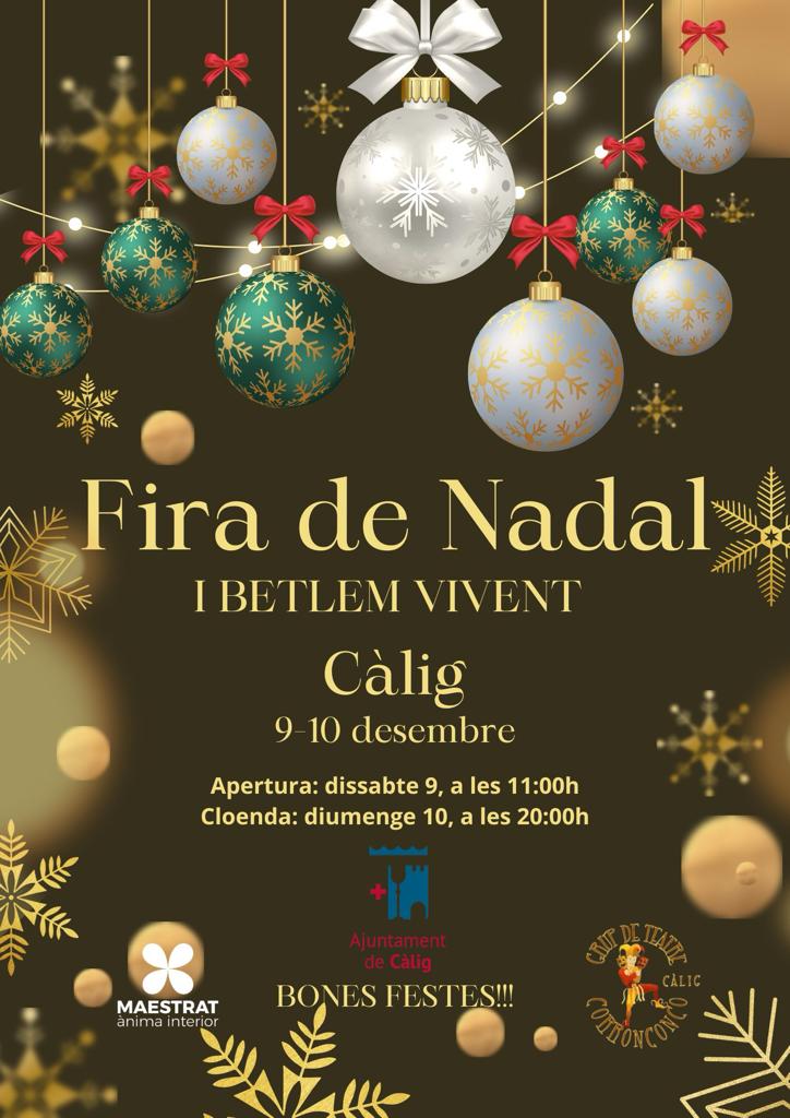Càlig prepara un puente festivo de diciembre cargado de actividades