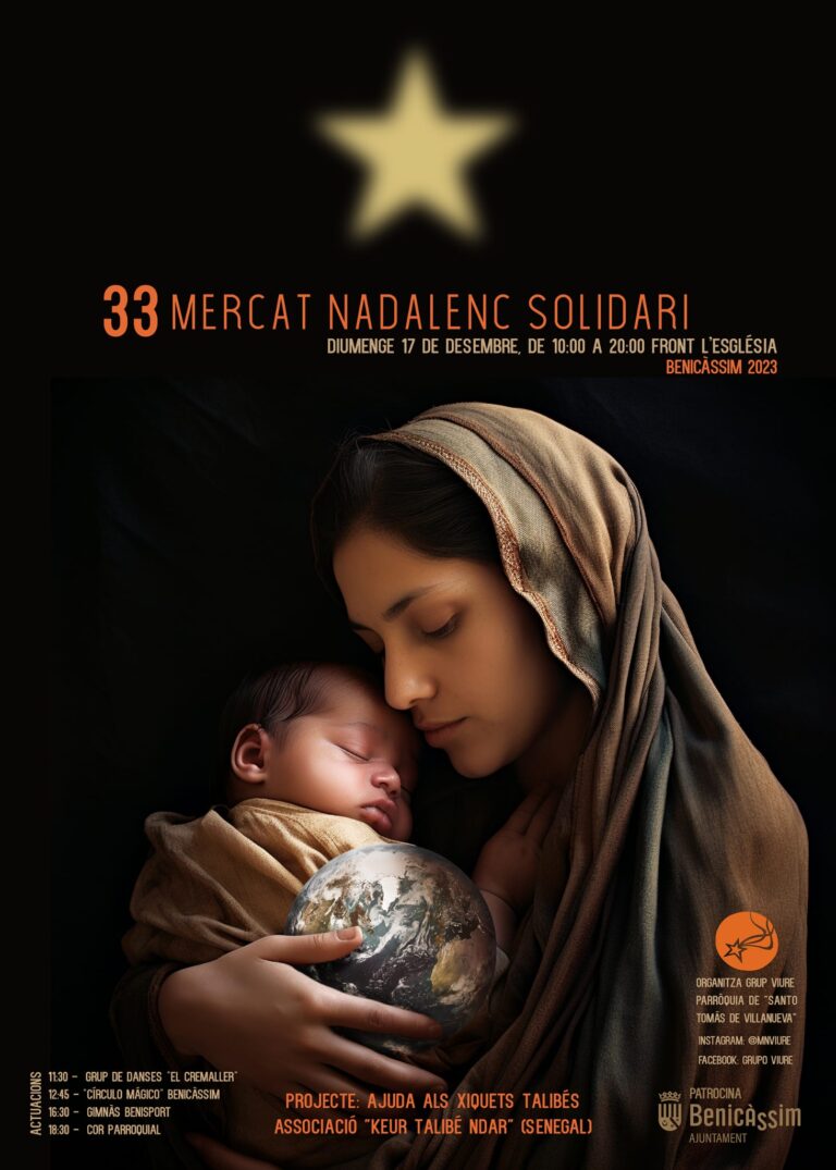 La XXXIII edición del Mercadillo Solidario del Grup Viure en Benicàssim se realizará este domingo 17 de diciembre