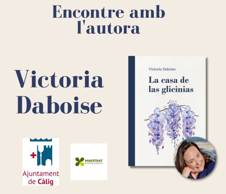 L’autora de la novel·la La casa de las glicinias el diumenge a Càlig