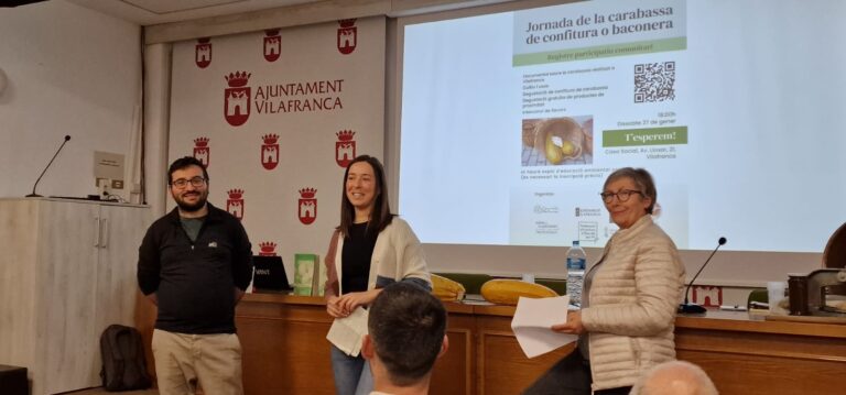 Vilafranca  reaviva el cultivo de la calabaza