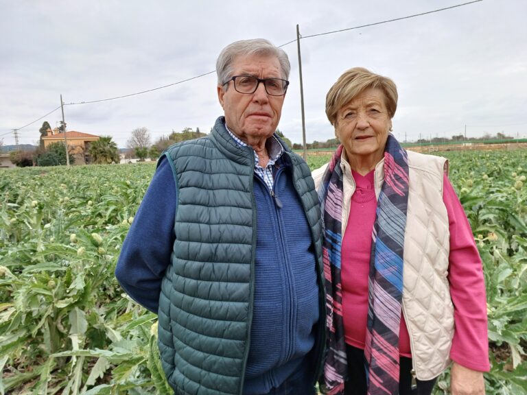 El matrimoni conformat per José Antonio Marzá i Maria Caldés, homenatjats en la Festa de la Carxofa de Benicarló
