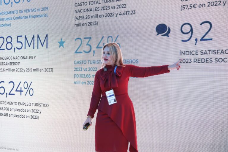 La consellera Turismo avanza las previsiones en la primera jornada de Fitur 2024