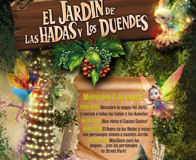 Las hadas y los duendes vivirán en el parque Geólogo José Royo de Castellón a partir del 3 de enero