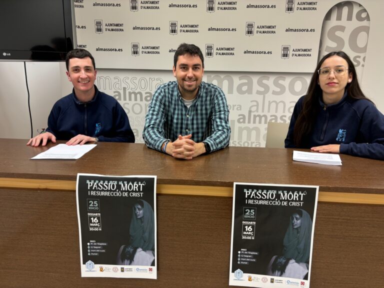 Almassora presenta la 25 edición de la Pasión, Muerte y Resurrección de Cristo que se celebrará el 16 de marzo