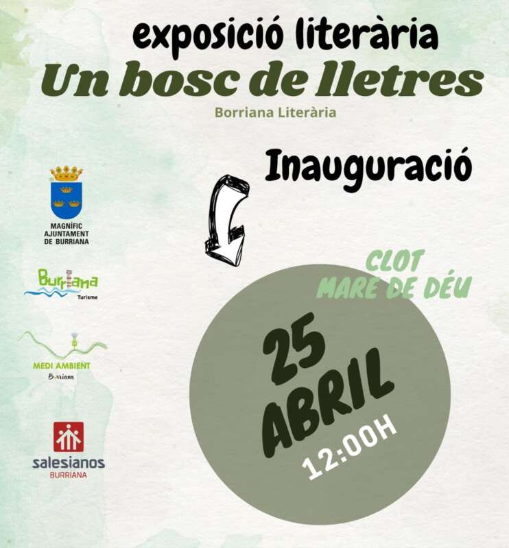 L’exposició literària ‘Un bosc de lletres’ acosta la cultura de Burriana