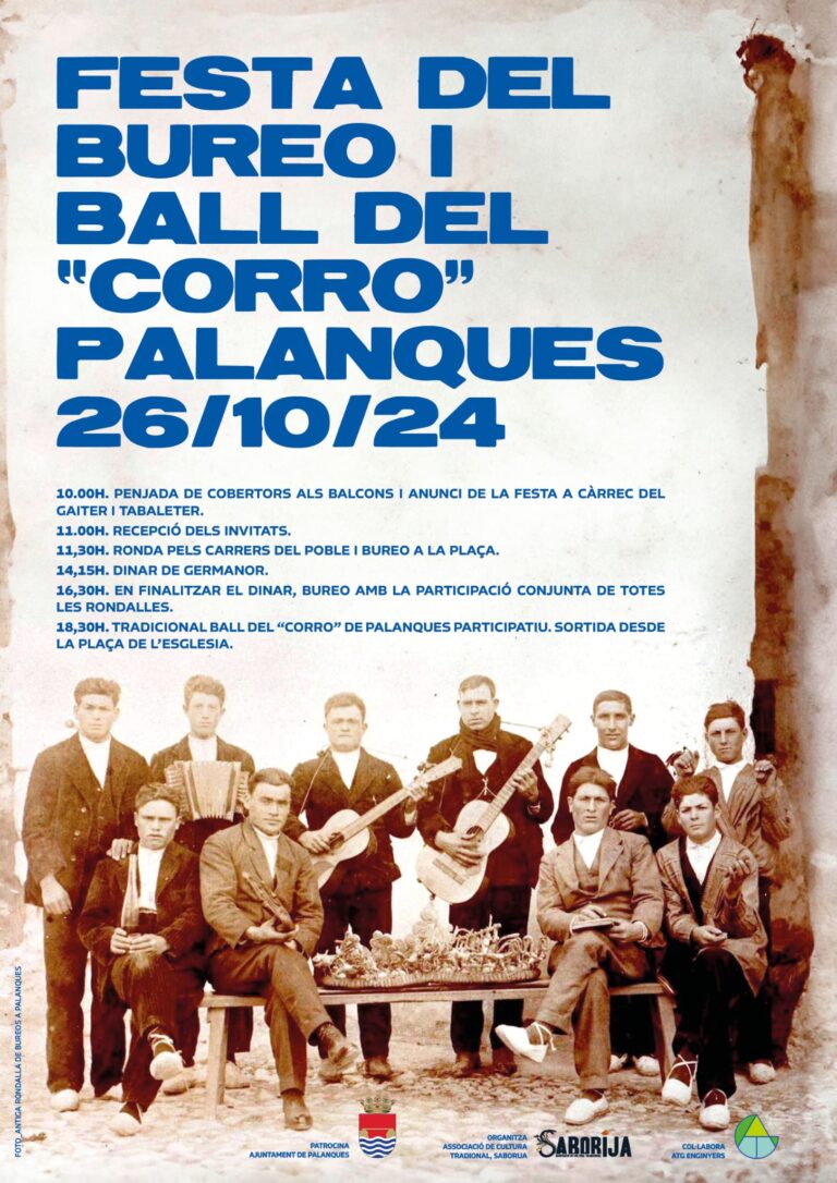 Palanques exalta sus raíces con la Fiesta del Bureo y Ball del Corro