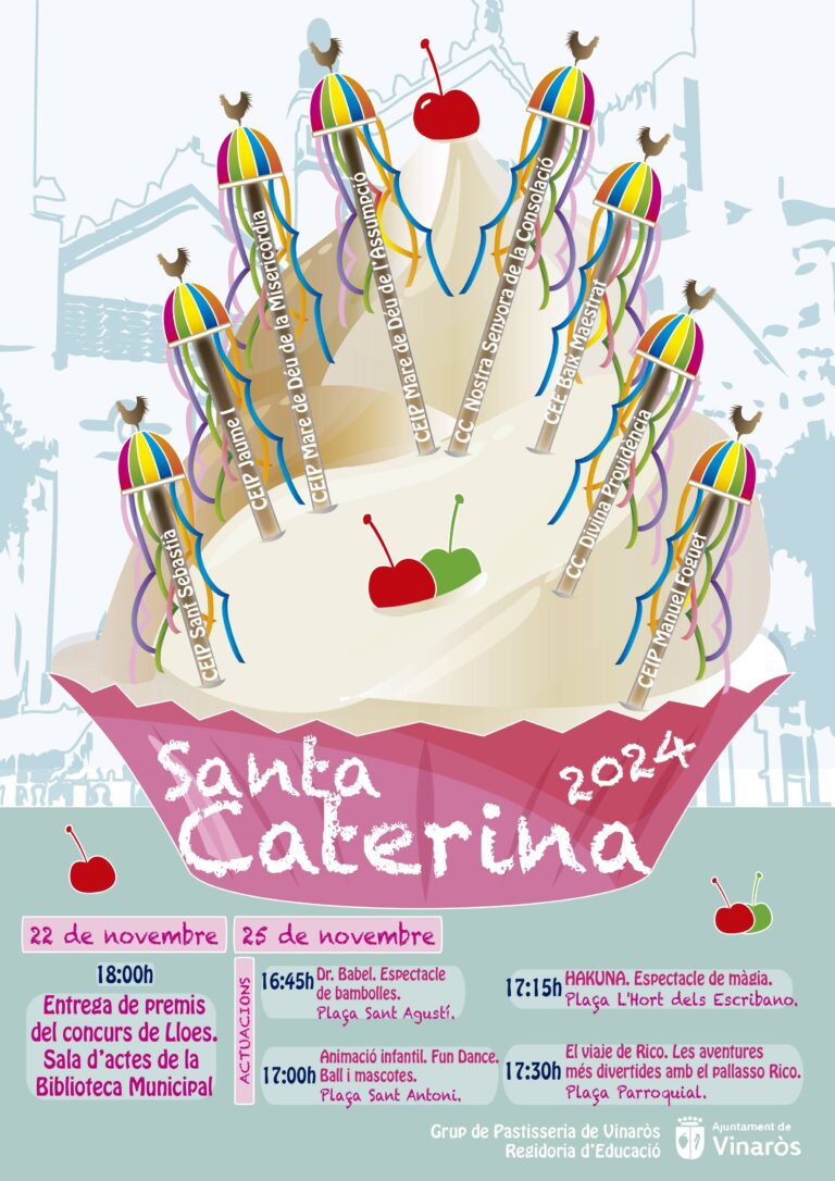 Vinaròs celebrará el lunes 25 la fiesta escolar de Santa Catalina