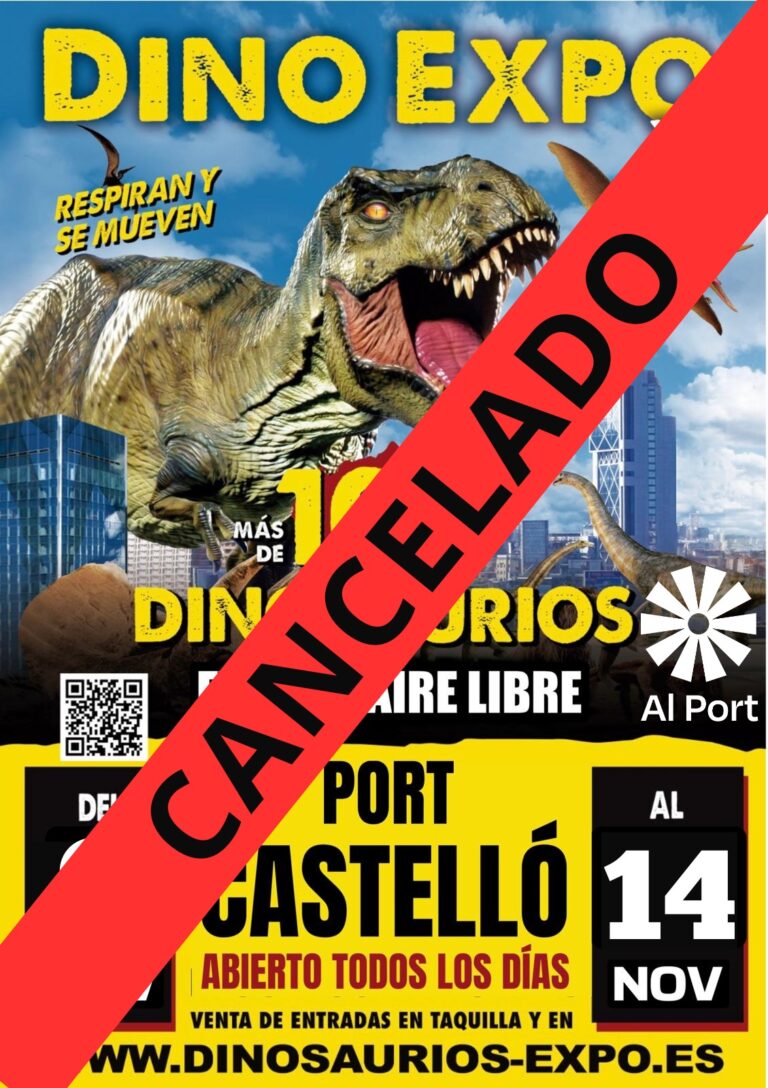 Se pospone la exposición de dinosaurios en PortCastelló