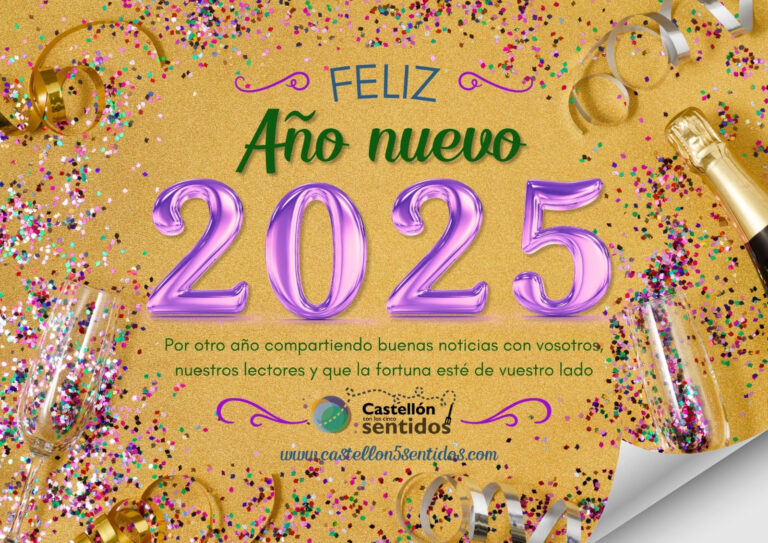 Castellón con los 5 sentidos les desea un próspero y feliz 2025