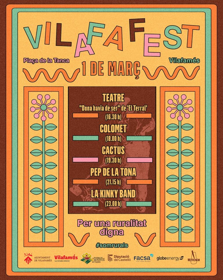 Vilafamés acoge el 1 de marzo la segunda edición del Vilafafest