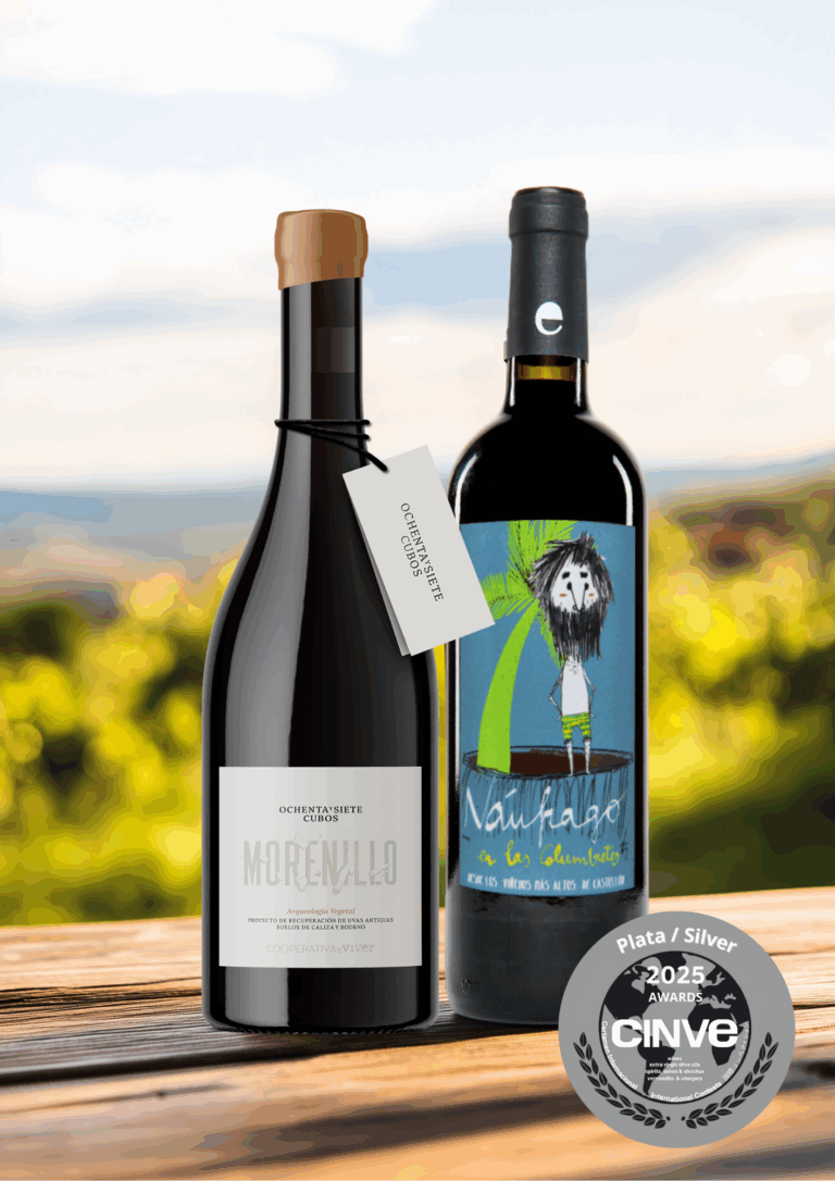 Los vinos Naúfrago y Ochenta y SieteCubos Morenillo, medallas de plata en el certamen internacional CINVE 2025