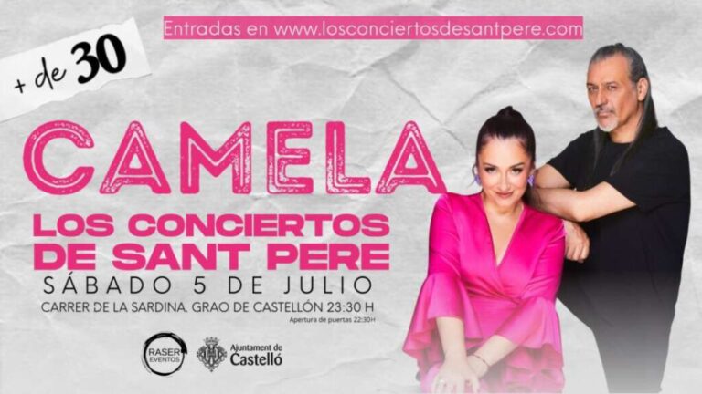El concierto de Camela como plato fuerte de las Fiestas de Sant Pere del Grao