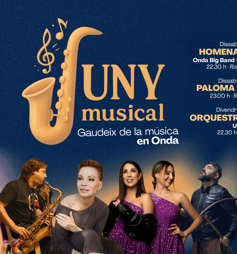 Onda desvela los artistas del ciclo ‘Juny musical’ que amenizará las noches del próximo mes