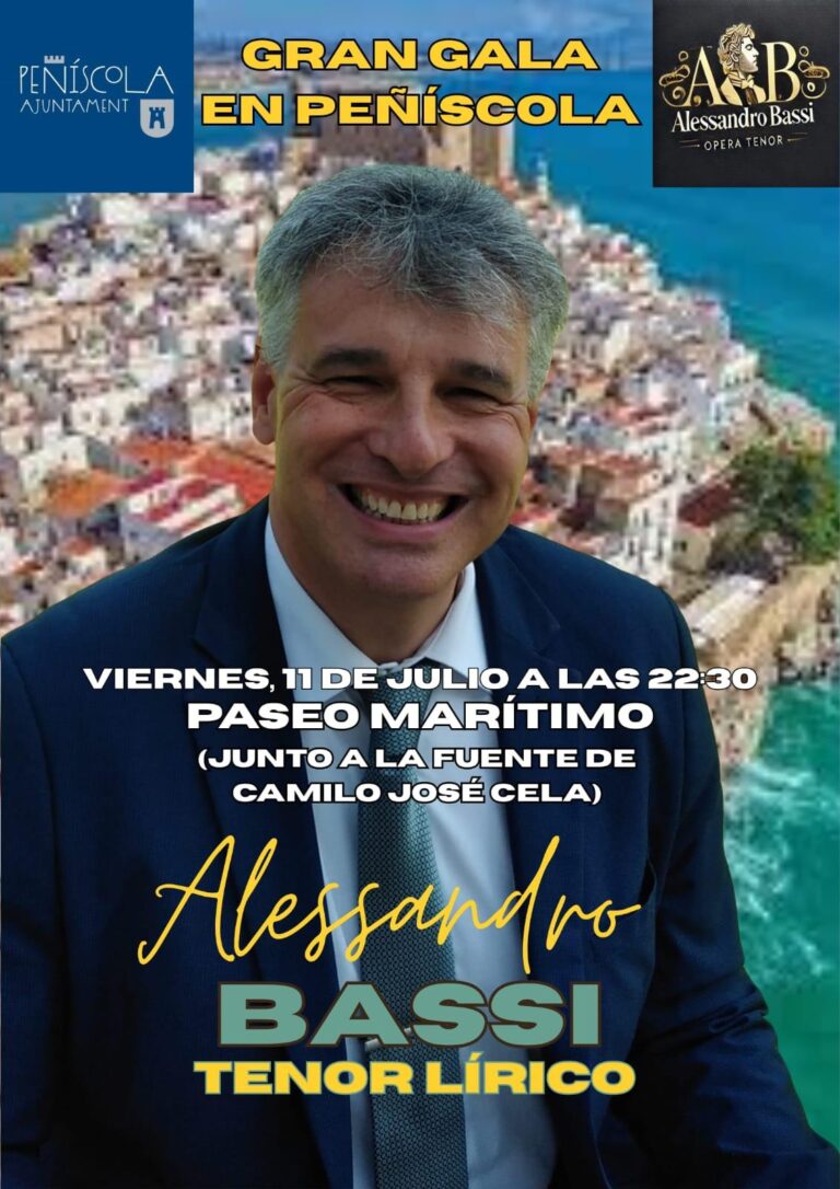 El  tenor Alessandro Bassi actuará este viernes en Peñíscola