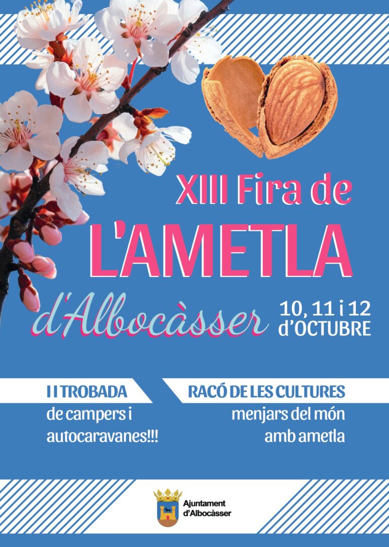 La Feria de la Almendra vuelve a Albocàsser del 10 al 12 de octubre