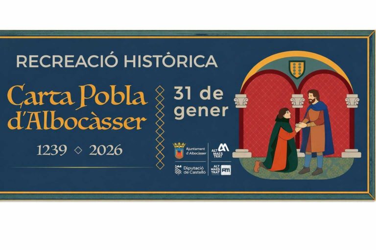 Albocàsser viaja hasta el siglo XIII con la recreación histórica del otorgamiento de la Carta Pobla