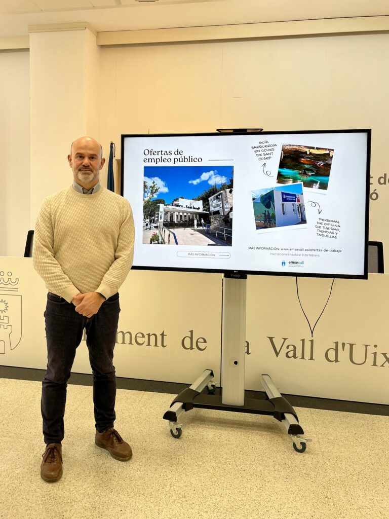 Emsevall busca personal para reforzar la atención turística en les Coves de Sant Josep