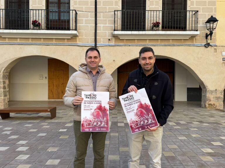 700 músics de 16 agrupacions es reunirán a Almassora a les XXIV Jornades d’Exaltació del Tambor i el Bombo