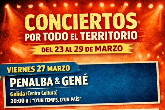 La música en directo recorre el territorio con Penalba, Gené y Canta Canalla