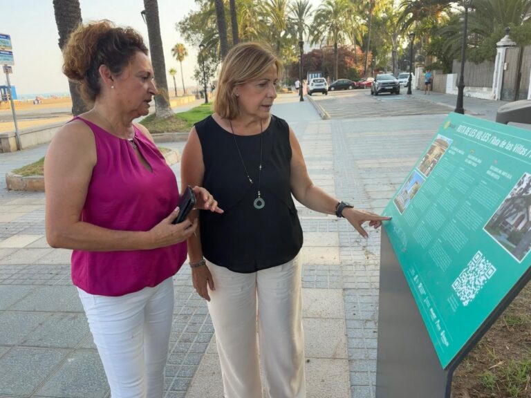 Benicàssim renueva la señalización de la Ruta de las Villas con paneles inteligentes y audioguías accesibles